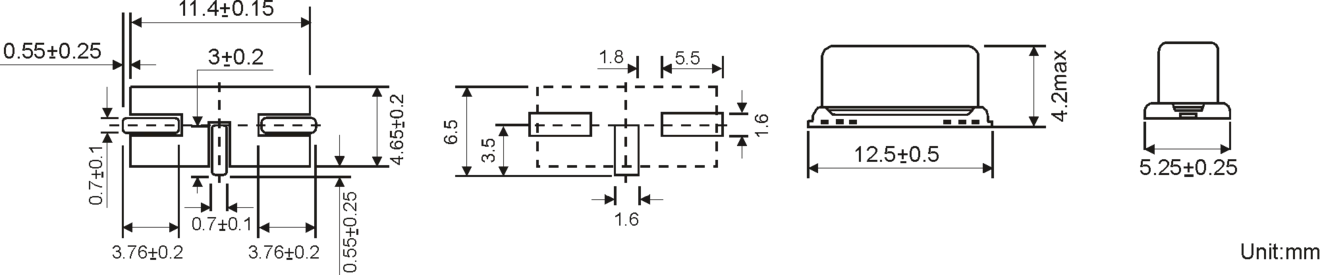 SMD QUARTZ CRYSTAL HC-49/US-GSMD 3.5 - 80.0MHz SMD QUARTZ CRYSTAL HC-49/US-GSMD 3.5 - 80.0MHz